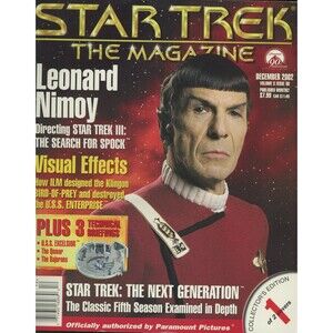 Star Trek The Magazine 2002 December Leonard Nimoy Search For Spock ST3  C-9